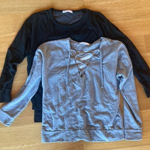 Stateside bundle black and gray sweatshirts size medium